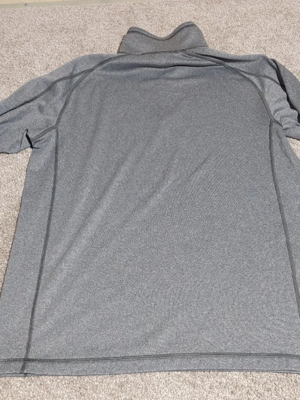 The North Face 1/4 zip FlashDry fleece lined pullover long sleeve Grey Size M